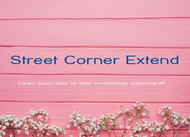 Street Corner Extend example